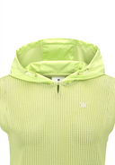 Women's Hooded Knit Vest - Lime