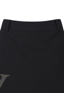 Women's Out Pocket H Line Skirt - Black