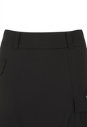 Women's Cargo Wrap Skirt - Black