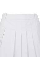 Women's Layered Pleats Skirt - White