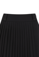 Women's  Pleated Wrap Skirt - Black