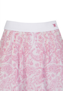 Women's Paisley Flare Skirt - Hot Pink