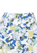 Women's Abstract Volume Flare Skirt - White