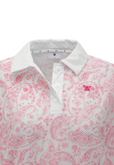 Women's Paisley Mesh T-Shirt - Hot Pink
