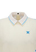 Women's Seasonal Pattern Half Zip T-Shirt - Ivory