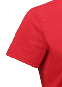 Women's Solid Round Short Sleeve T-Shirt - Red