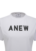 Women's Solid Round Short Sleeve T-Shirt-White