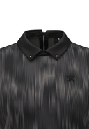 Women's Mosaic Back Zip T-Shirt - Black