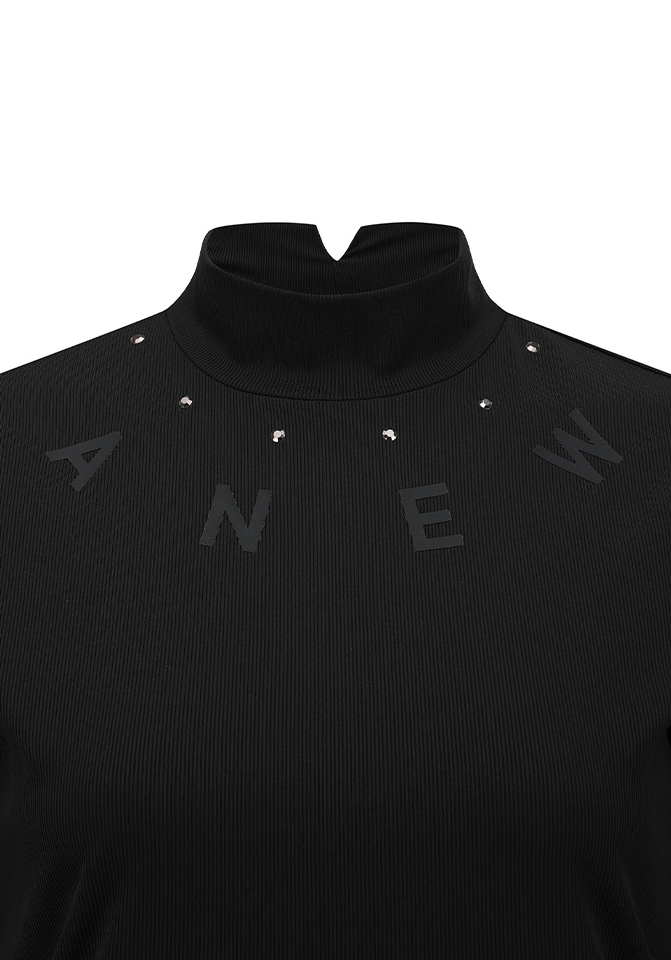 Women's Mock Neck Cooling Sleeve T-Shirt - Black – Anew Golf USA Women's Mock Neck Cooling Sleeve T-Shirt - Black – Anew Golf USA