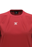 [Signature] Women's Air Dot Round Short T-Shirt - Red