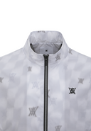 Men's Check Pattern Jacket - Light Grey