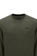 Men's SP Cashmere Round Sweater - Khaki