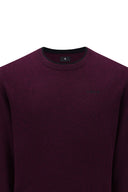 Men's SP Cashmere Round Sweater - Wine