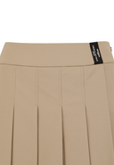 Women's Over Pleated Half Pants - Beige