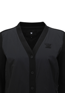 Women's Line Block Button Jacket - Black