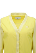 Women's Line Block Button Jacket - Yellow