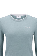 Women's SP Cashmere Round Sweater - Blue
