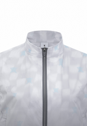 Women's Check Pattern Vest - Light Grey