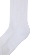 Women's Aqua Mesh Knee Socks - White