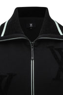 Women's FA Logo Point Knit Vest - Black
