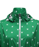 Women's Pattern Rain Jacket - Green