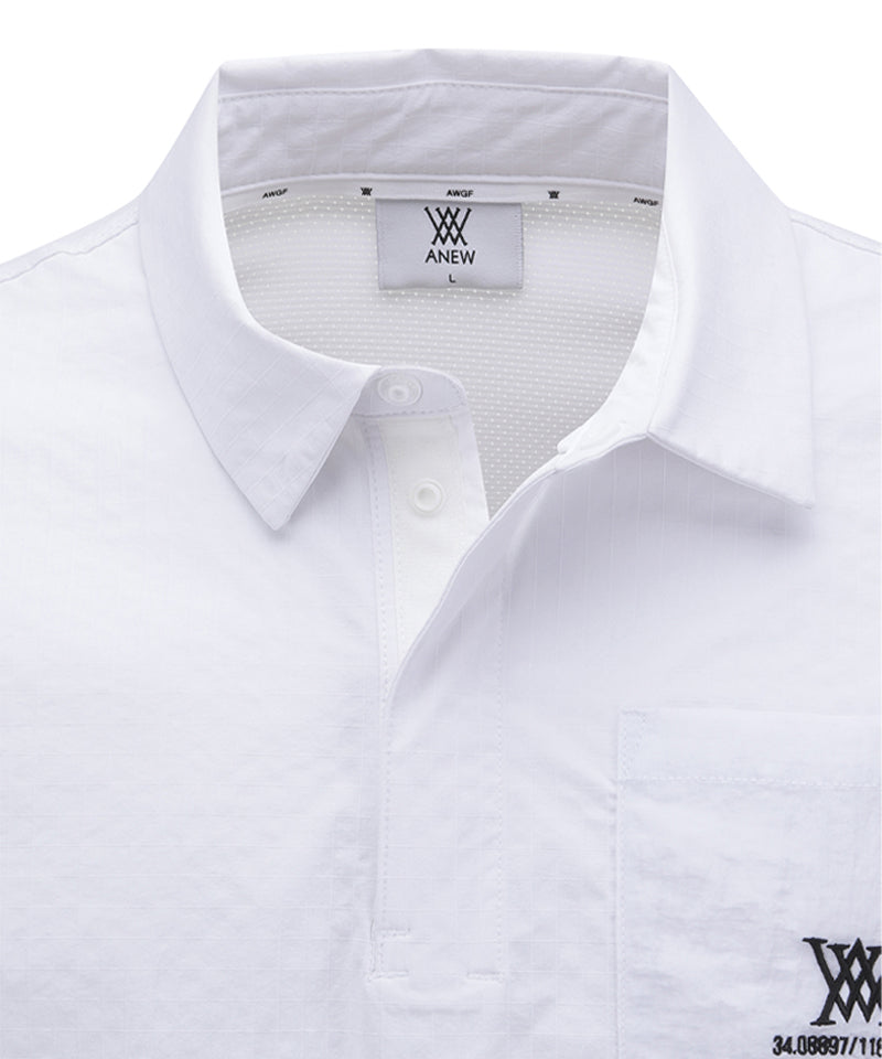 ANEW GOLF Men's SM Patch Pocket Short T-Shirt - White