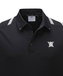 Men Ice Dots Logo Pattern Short T-Shirt - Black