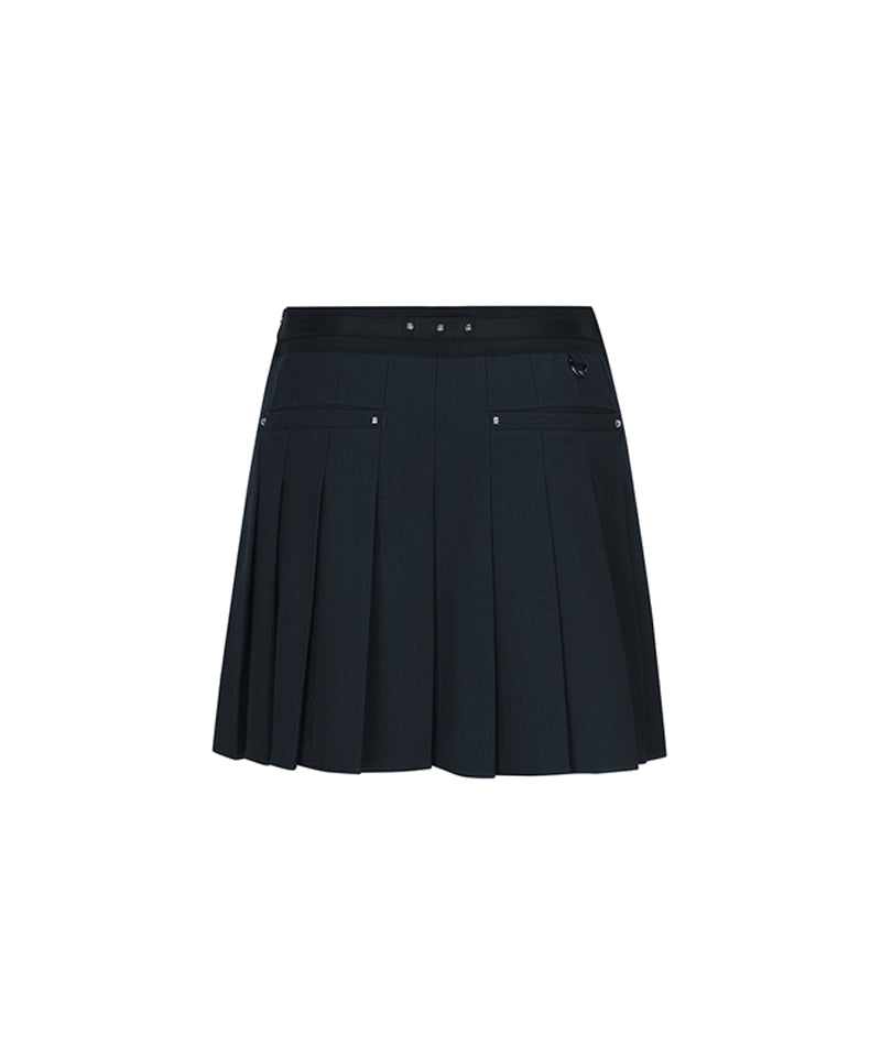 Women's Half Pleats Points SQ - Dark Navy
