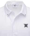 ANEW GOLF Men's SM Jacquard Hybrid Short T-Shirt - White