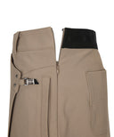 Women's Buckle Point A-Line Skirt - D/Beige