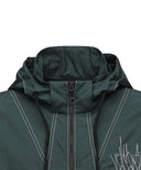Men's Hoody Windbreaker Jacket - Green