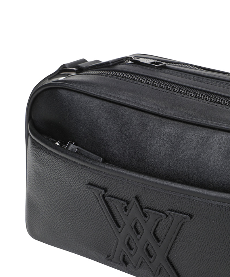 Unisex 3Way Zipper Pouch Bag - Black