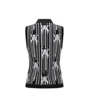 Women Rain Logo Sleeveless Sweater - Black