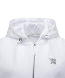 Women's Hoodie Vset Zip-Up Vest - White