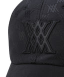 Uni Jacquard Pattern Cap - Black