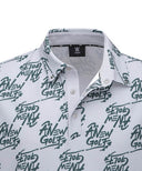 Men's Logo Pattern Short T-Shirt - Gray