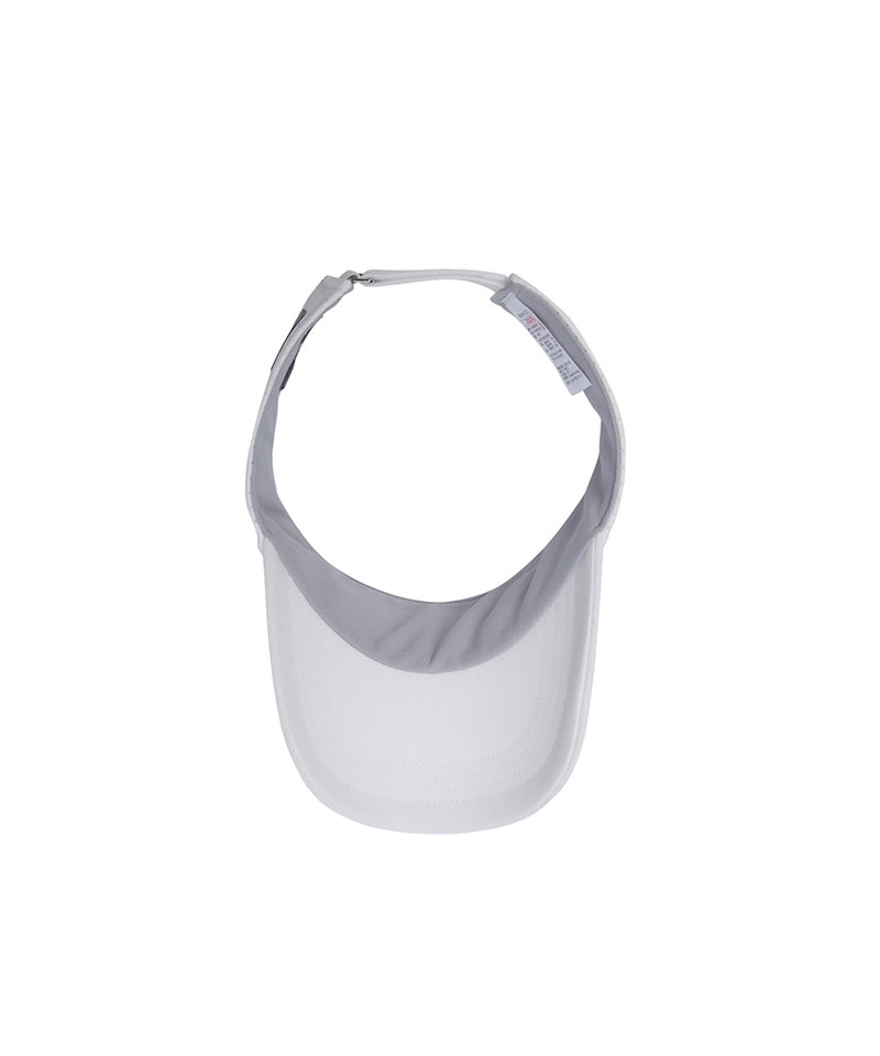Men's Two Tone Logo Visor - White