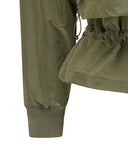 Women's Shirring Point MA-1 Jacket - Khaki