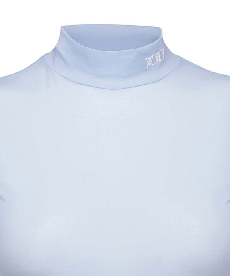 ANEW Golf Women's SM Mock Neck Base Layer - Sky Blue