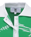 ANEW Golf Women's SM Logo Pattern Knit Vest - Green