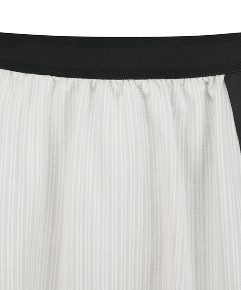 Anew Golf Women's SM Band Flare Skirt - Light Beige