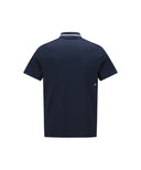 Men's Mesh Block Knit Collar Shot T-Shirt - Navy
