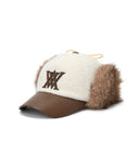Women's Boucle Leather Cap - Ivory
