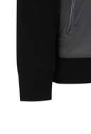 Men's Woven Hybrid Sweater Cardigan - Black