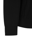 Men's Logo Pattern Turtleneck Sweater - Black