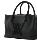 Uni Double Pocket Tote Bag - Black