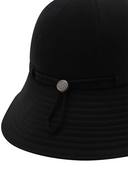 Women's Fabric Mix Bucket Hat - Black
