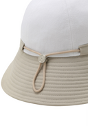 Women's Fabric Mix Bucket Hat - White