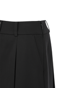 Women's Pleated Half Pants - Black