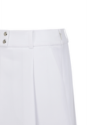 Women's Pleated Half Pants - Off White
